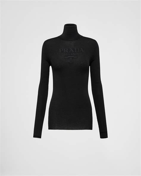 prada crop sweater|Prada turtleneck sweater.